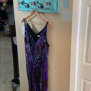 Multi Color Sequin Jumpsuit